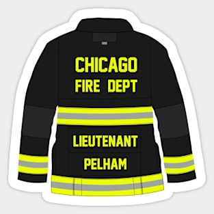 CHICAGO FIRE - LIEUTENANT PELHAM - TURN OUT COAT Sticker